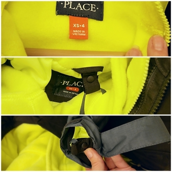 Children’s Place 2-Piece Puffer Jacket Set in Grey & Black – Winter Keeper 4 - Picture 5 of 9